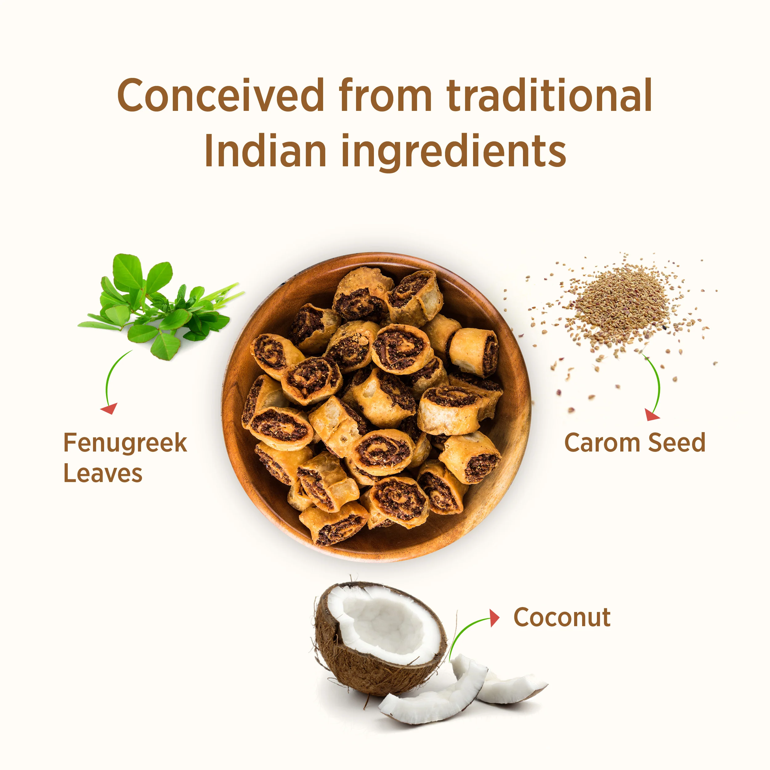 Chaayos Bhakarwadi | Ready to Eat Bhakarwadi Snacks | Mini Bhakarwadi | Indian Namkeen Nashta | Traditional Indian Snacks | Party Snacks - Image 3