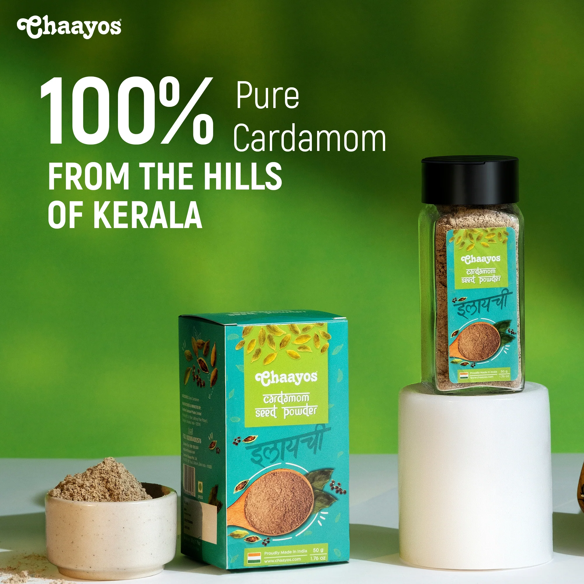 Chaayos Cardamom Seed Powder (50g) | Only Seeds No Husk | 100% Natural Spice - Image 3