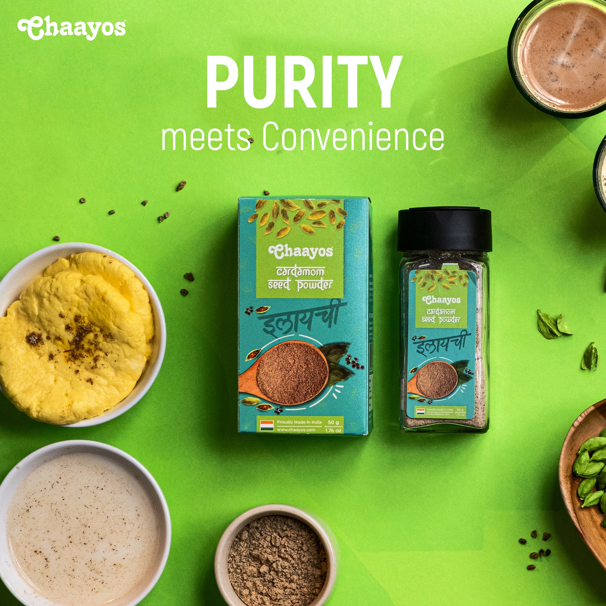 Chaayos Cardamom Seed Powder (50g) | Only Seeds No Husk | 100% Natural Spice - Image 5