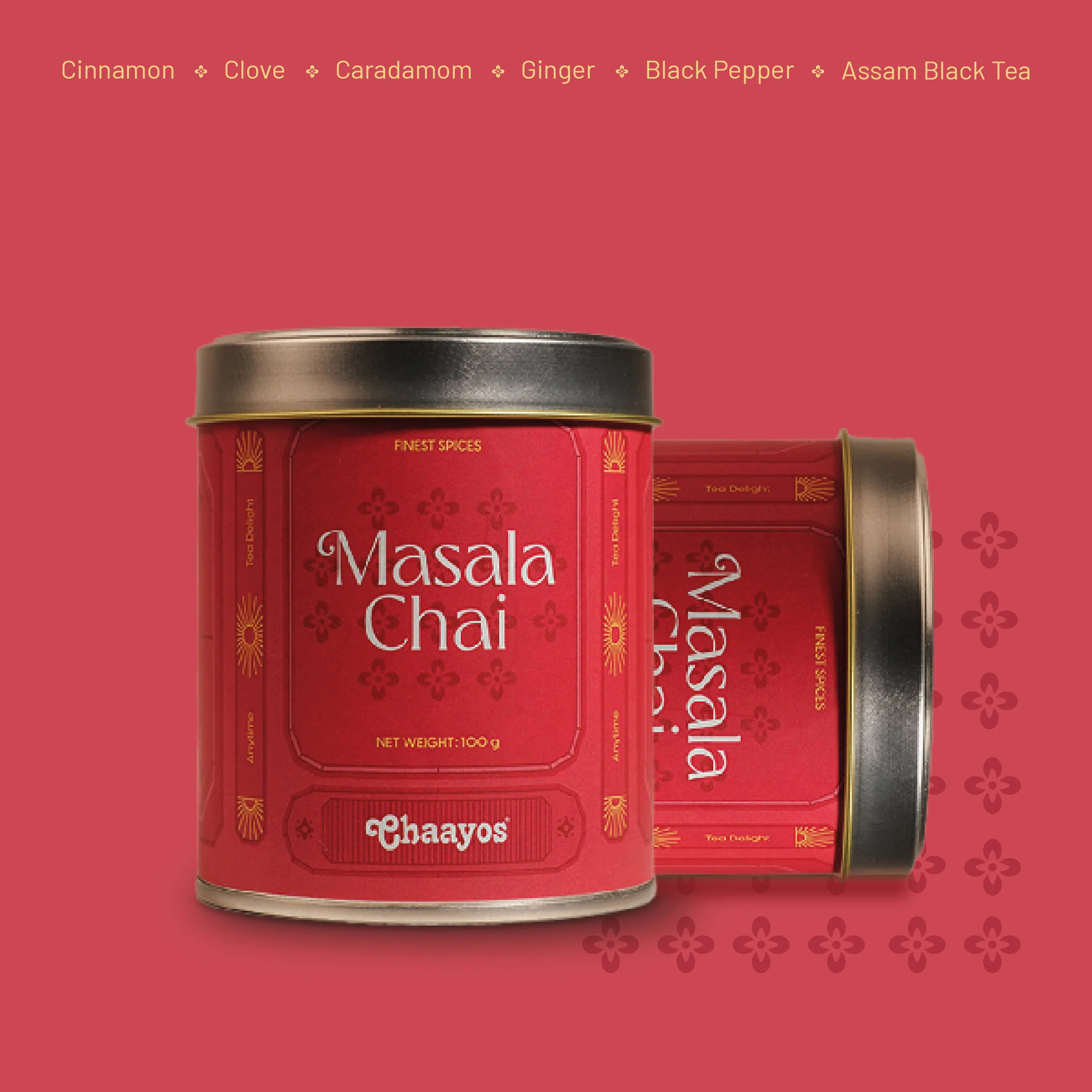 Chaayos Festival Gift Box| Masala tea for tea lovers | Tea Gift Hamper| Gift hamper for Friends & Family | Premium Gift Box 1 tin (100 gm) of Masala Chai | Diwali gift box set - Image 4