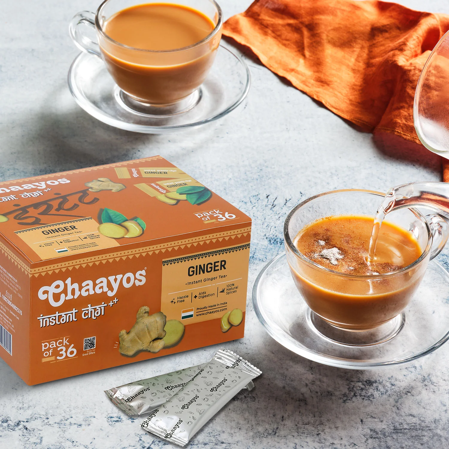 Instant Tea - Ginger - Regular Sugar (36 Sachet) - Image 5