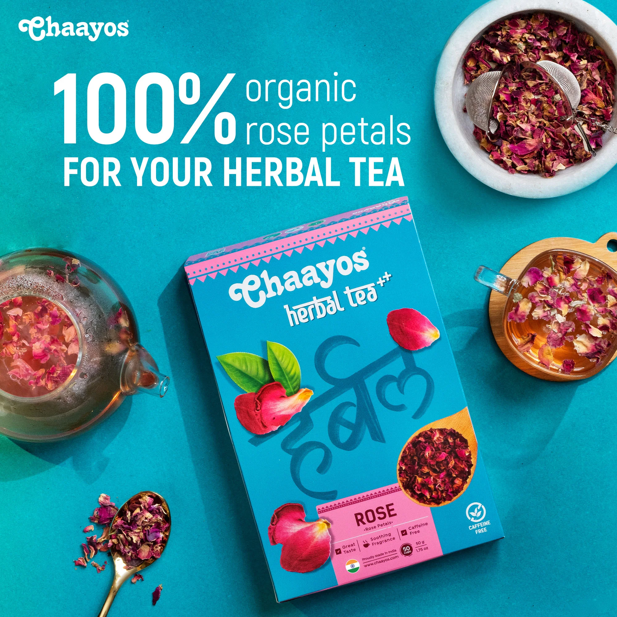 Rose Tea - Sun Dried Rose Petals (50g) - Image 4