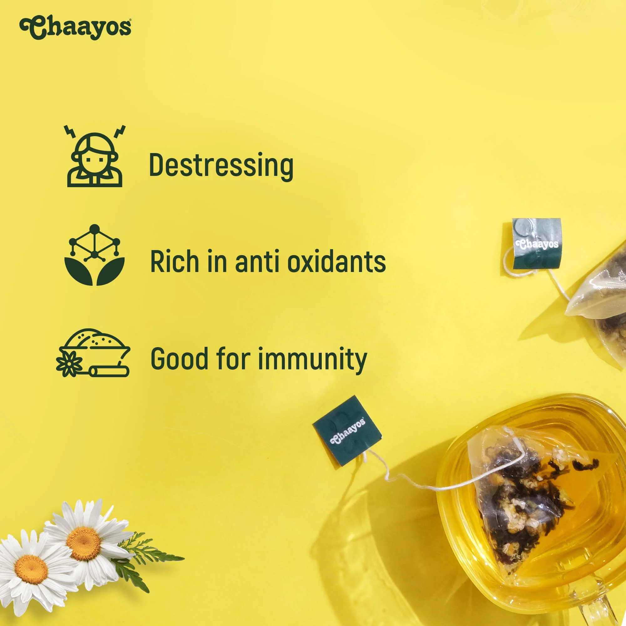Chamomile Green Tea Bags - Image 3