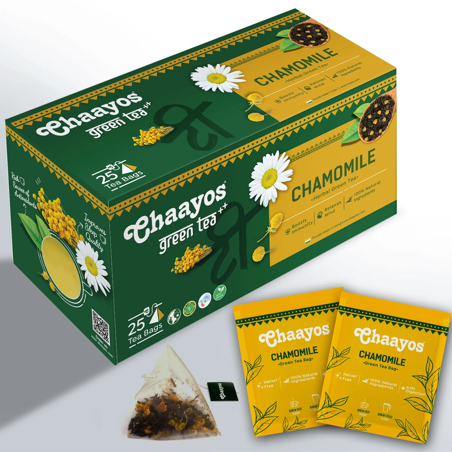 Chamomile Green Tea Bags - Image 7