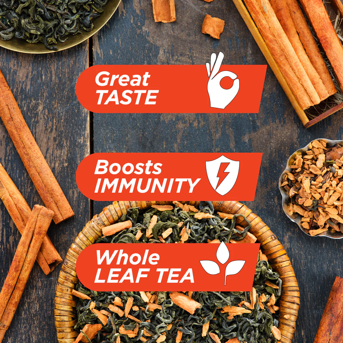 Cinnamon Green Tea - 100g - Image 4