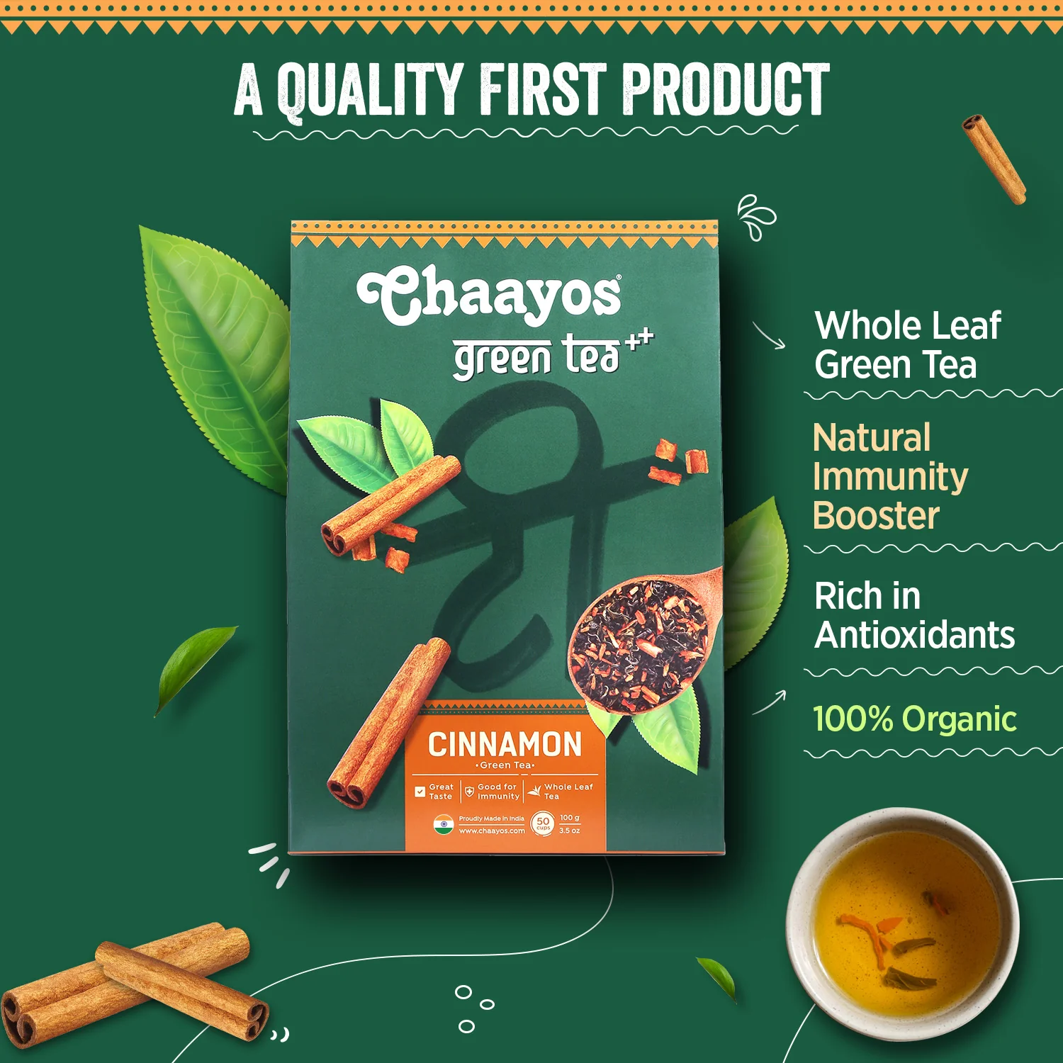 Cinnamon Green Tea - 100g - Image 5