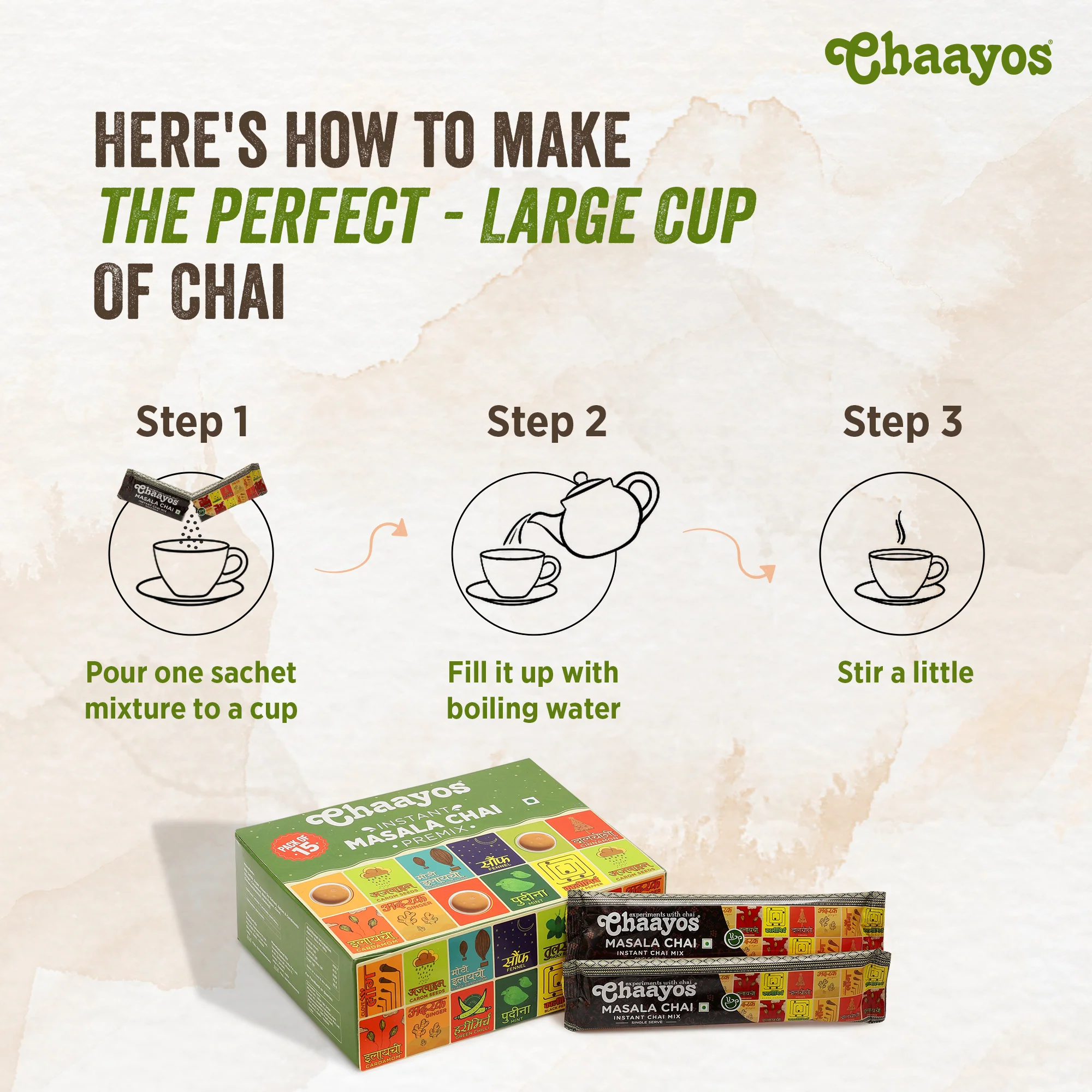 Instant Tea - Masala Flavour - Low Sugar (150 ml) - Image 4