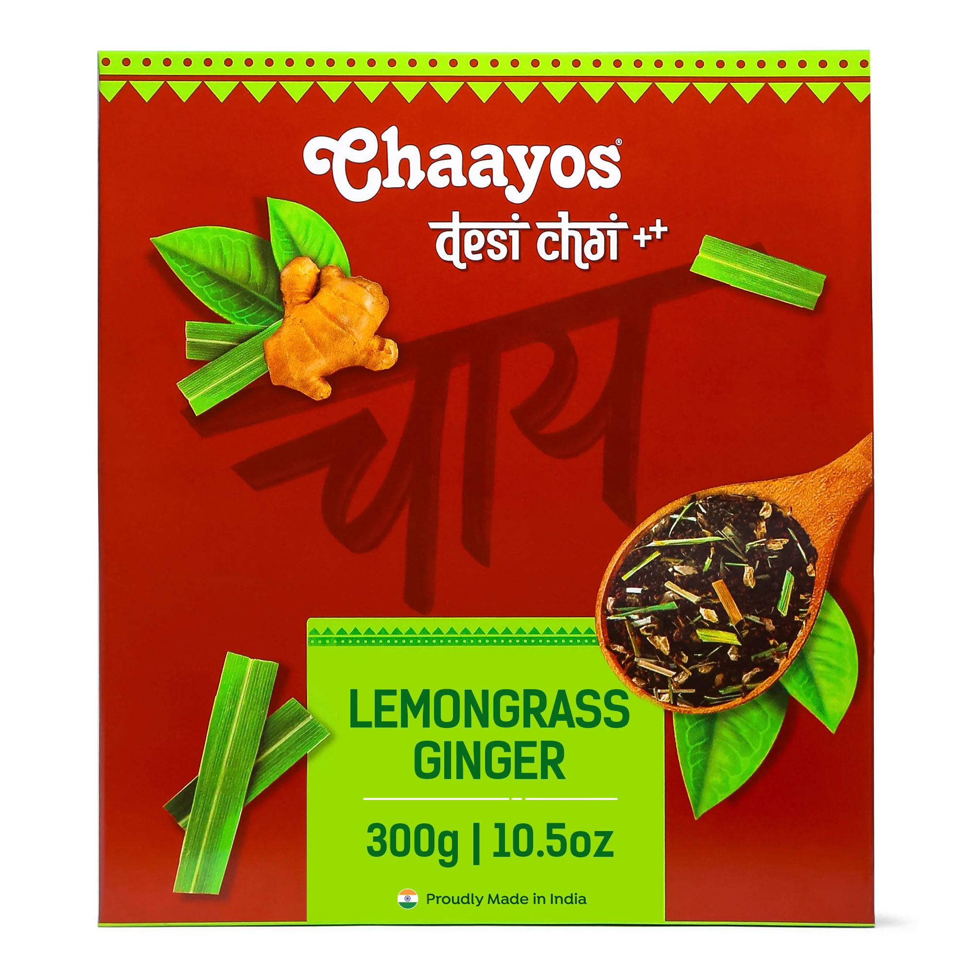 Chaayos Lemongrass Ginger Tea - Premium Ginger Chai Patti for Cough & Cold Remedy (100g) - Image 9