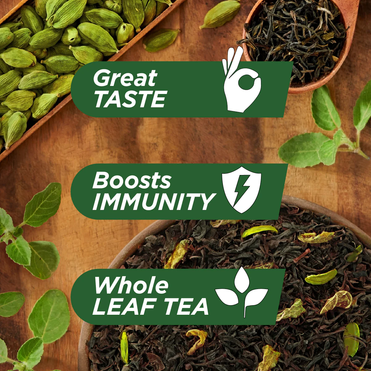 Chaayos Green Tea Bags - Tulsi Cardamom - Image 8
